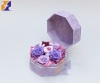 Octagon shaped flower box gift box