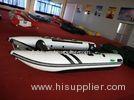 470 Cm Inflatable Catamaran Work Boat Alloy Floor High Speed With Air Bow