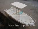 FRP Hull Fiberglass Fishing Boats Fixed Canopy Small Fiberglass Boats For Tourist Business