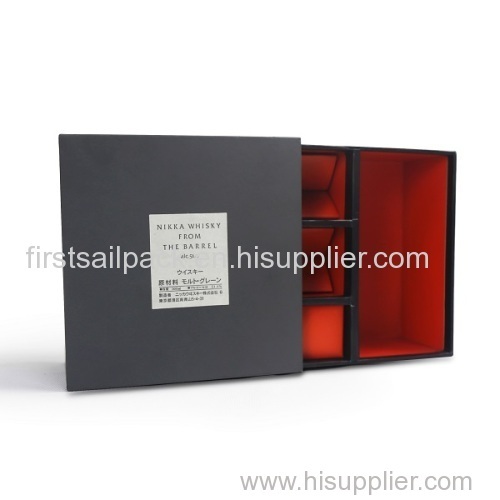 Hot! Whisky Box / Wine Packaging Box/liquor whisky vodka gin aquavit bottle box