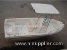 Folding Canopy Fiberglass Fishing Boats 0.9m Height With Big Fishing Tank