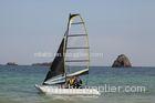 Aluminum Mast Inflatable Sailing Boat Transparent Large Catamaran Sailboats For 4 Persons