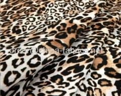 Polyester suede fabric printed