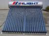 Silver Fluorocarbon Plate Pressurized Heat Pipe Water Heater 24 Tubes With Aluminum alloy