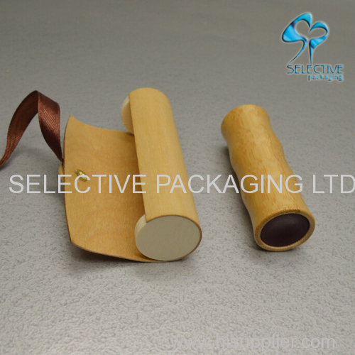 Empty bamboo lipstick tube wooden packaging lipgloss tube lip tint bottle high end lipgloss tube