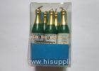 Fine Green Champagne Bottle Candles Odorless Long Burning for Birthday / Events