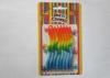 Distorted Long Wave Shaped Birthday Candles Color Changing with ISO Approved