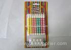Birthday Multi Colored Candles Big Dots Printed Dia 0.8 cm for Kids Party