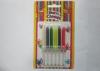 Cute Disposable Long Thin Birthday Candles / Multi Colored Candles Plastic Holders