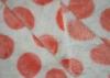 SGS Approved Red And White Flannel Fabric For Girls Comfortable