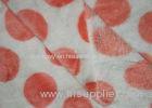 SGS Approved Red And White Flannel Fabric For Girls Comfortable