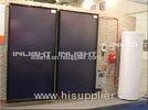 Pressurized Flat Panel Solar Water Heater 500L Blue Titanium For Hotel / School