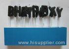 Customized Black Birthday Candle Letters / Glitter Wood Stick Candle No Drip