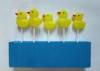 5Pcs Cute Home Custom Birthday Candles Yellow Duck Shape Party Decoration