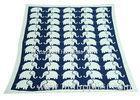 Elephant Pattern Knitted Knitted Wool Blanket For Home Decoration