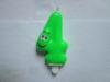67mm Long Green Number 4 Birthday Candle Novelty Smile Face Printing