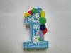 Blue Number 1 Candle Colored Balloons Decorated 69.81.8 cm For Child Party