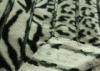 100% Polyester Fashionable Leopard Print Faux Fur Fabric Warm For Bedding Set