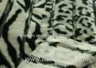 100% Polyester Fashionable Leopard Print Faux Fur Fabric Warm For Bedding Set