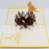 Bird nest Pop Up Card Handmade Greeting Card