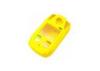 Yellow Cover Overmold Injection Molding ODM service with ABS / TPU Material