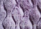 75D / 155D Purple PV Plush Fabric For Clothes OEM / ODM Available