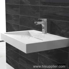 solid surfcace hand basin bathroom vanity sink