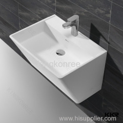Anti-yellowing resin solid surface counter top basin