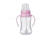 Anti-slip PP Baby Feeding Nursing Bottle Normal Neck With Handle 180ml