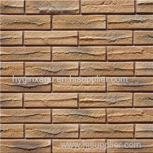 Weathered Faux Brick Wall Cladding With Split Rock Surface