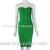 Four Bright Colors Soft Strapless Bandage Dress For Celebrity