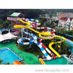 [Sinofun Rides] water park Big Fiberglass Water Slide for Sale