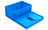 Plastic storage folding box