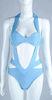 Halter Neck One Piece Bandage Swimsuit Three Colors For Beach