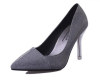 Glittering pointy toe high heel dress shoes