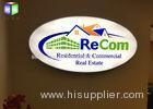 Super Bright Led Lighted Sign Box Light Box Advertising Displays Oval Shape