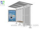 Bus Stop Shelter Advertising Scrolling Light Boxes Aluminum Frame 30 Watt