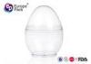 Disposable Plastic Dessert Cup Dia 7.4Cm And Height 10Cm Egg Shape Container