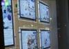 Indoor Crystal LED Estate Agent Window Displays Slim Lightbox Energy Saving