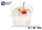 FDA Ice Cream Disposable Plastic Dessert Cup 190ml Plastic Cake Cups