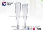 24.8g Plastic Champagne Glasses 160Ml Ps Transparent For Champagne