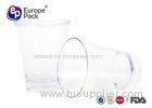 Disposable Plastic Champagne Glasses Round Shape Ps Material 300Ml