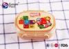 Light Weight Recycled Healthy Kids Plastic Lunch Boxes PP Material