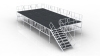 2015 hot selling ajustable non-slip portable event stage lighting stage with stairs