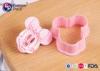 Pink Children Safety Plastic Kitchenware 12.4G 6 Cm Long 5.5 Cm Width
