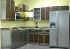 L Shaped Commercial Stainless Steel Kitchen Units Moisture Proof Particle Board Carcass