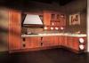 L Shaped Appartment Solid Wood Kitchen Cabinets Antique Red With Dtc Hinges