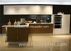 L Shaped Plywood UV Kitchen Cabinet Lacquer Finish Contemporary European Style