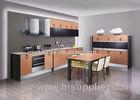 Country Thermofoil / PVC Board Kitchen Cabinets With Stainless Steel Appliances
