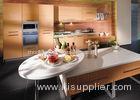 Yellow Intergrated PVC Kitchen Cupboards / Cabinets With Soft Closing Drawers And Dishwasher